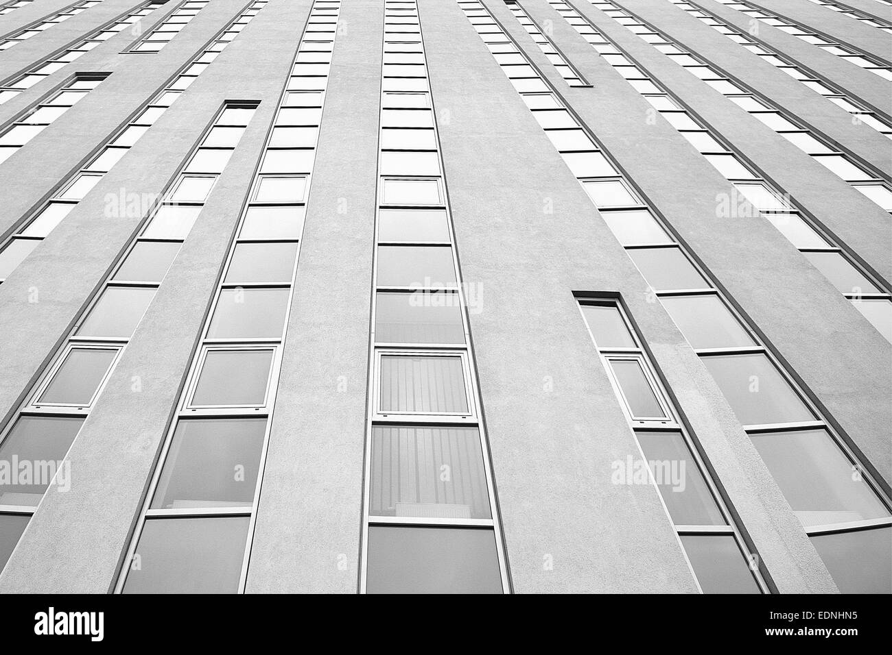 Abstrait architecture en noir et blanc Banque D'Images
