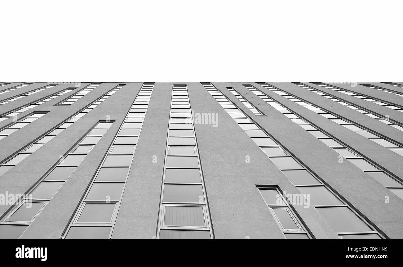 Abstrait architecture en noir et blanc Banque D'Images