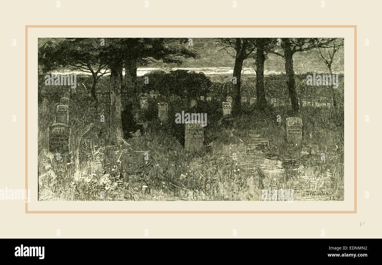 Tombes du soldat, Arlington, USA, 19e siècle Banque D'Images