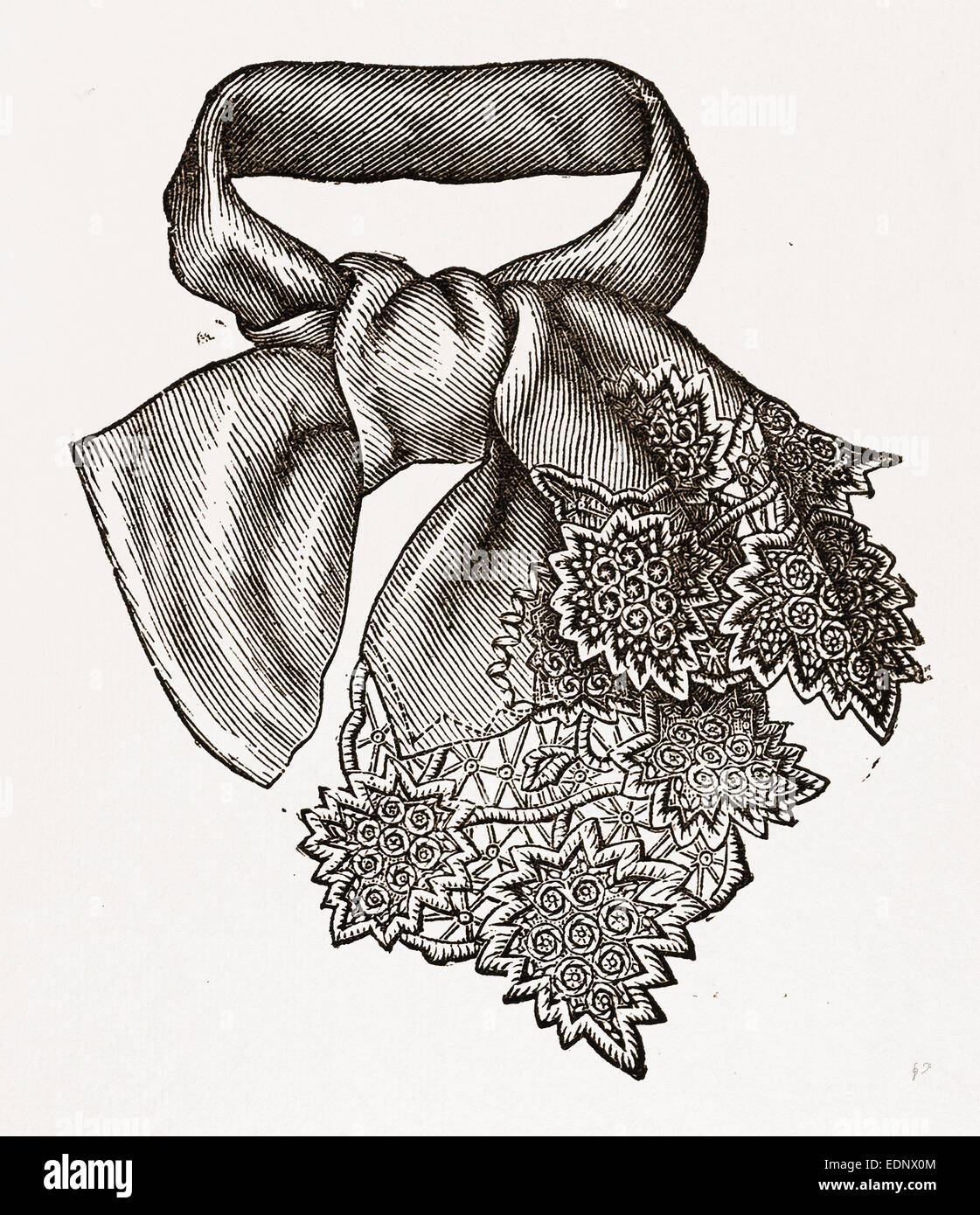 Cravate FASHION, 19e siècle Banque D'Images