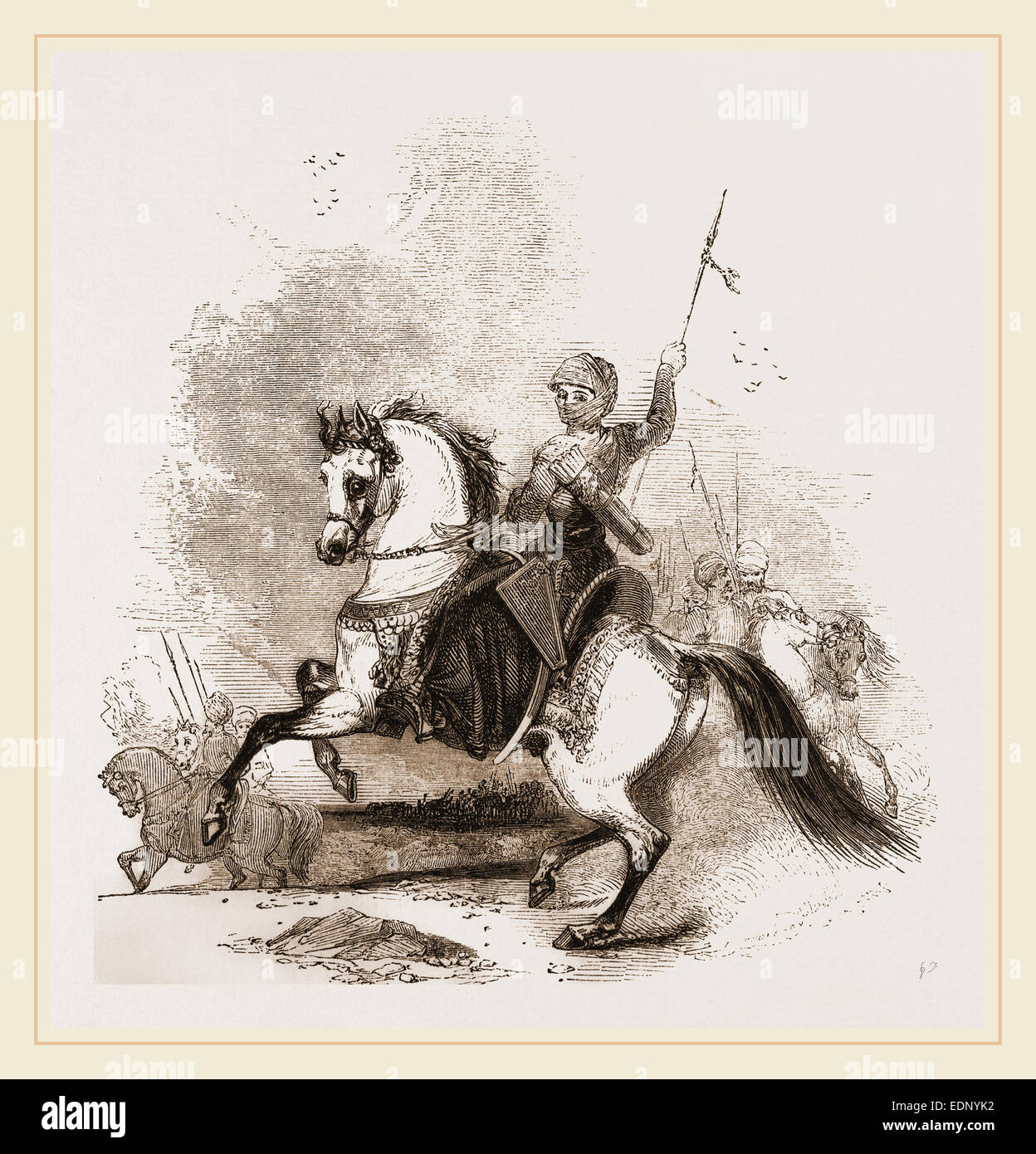 Cheval de guerre turc Banque D'Images