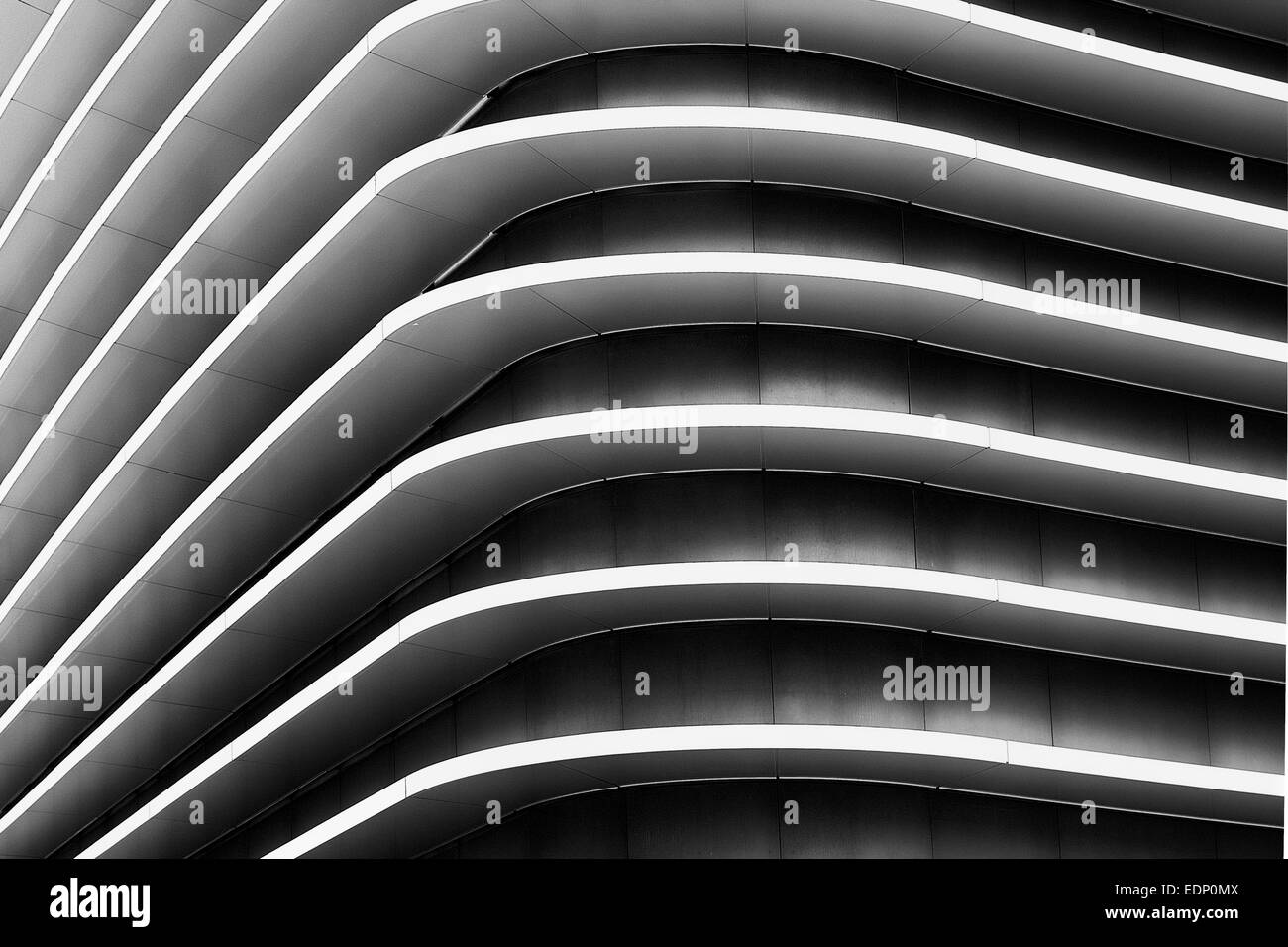 Résumé Contexte L'architecture noir et blanc Banque D'Images