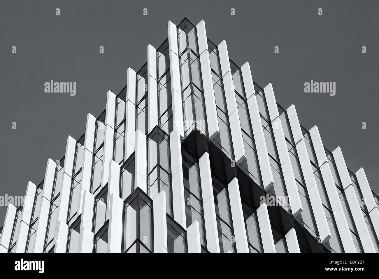 Abstrait architecture noir et blanc Banque D'Images