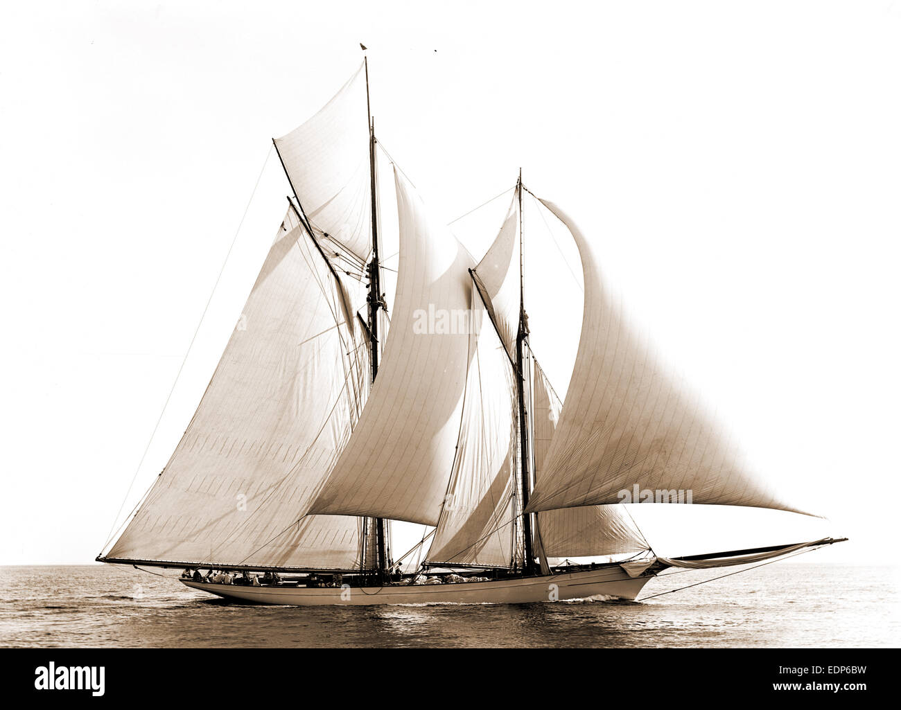 Merlin, Merlin (goélette), Commodore Gerry Cup, régates, yachts, 1892 Banque D'Images