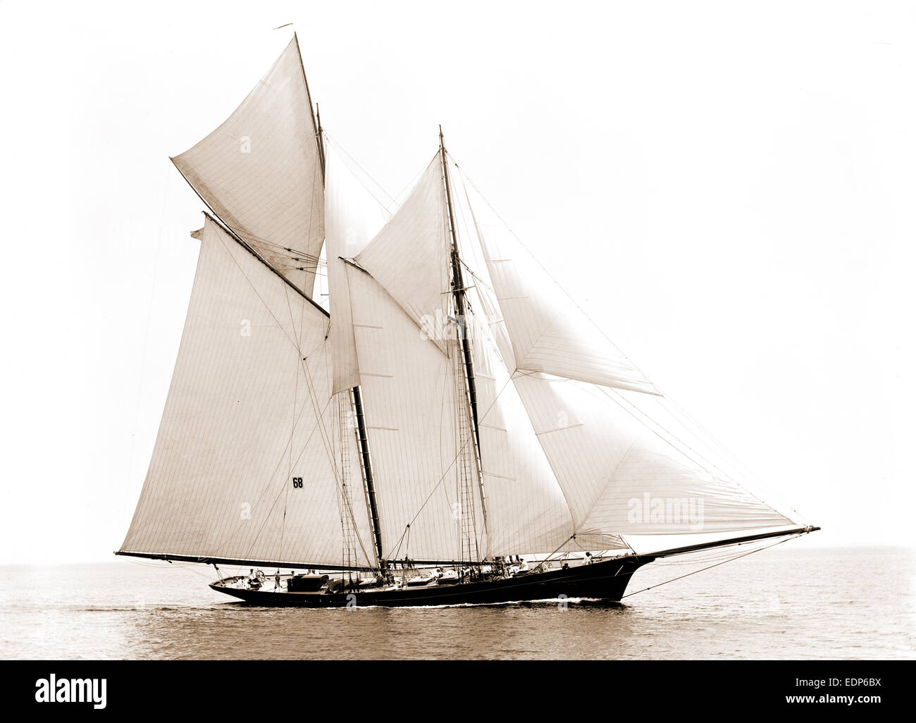 Iroquois, Iroquois (goélette), Commodore Gerry Cup, régates, yachts, 1892 Banque D'Images