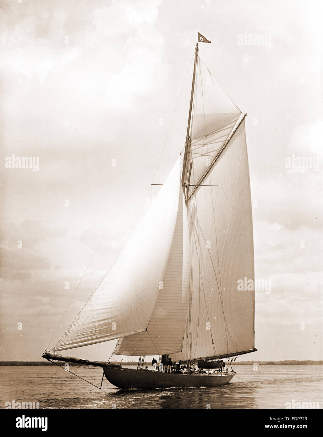 J Shamrock Shamrock, J'(Yacht), America's Cup, courses de yachts, 1899 Banque D'Images