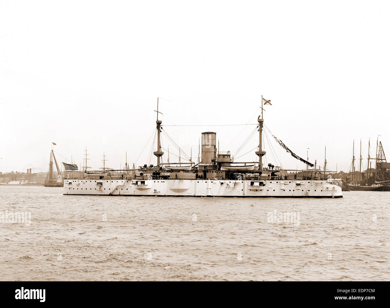 L'U.S.S. Texas, Texas (Battleship), cuirassés, américain, 1895 Banque D'Images