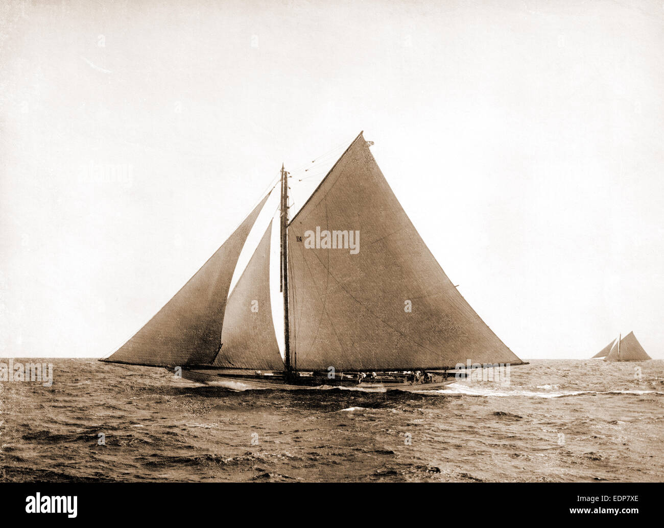 Pilgrim, Pilgrim (Yacht), America's Cup, courses de yachts, 1893 Banque D'Images