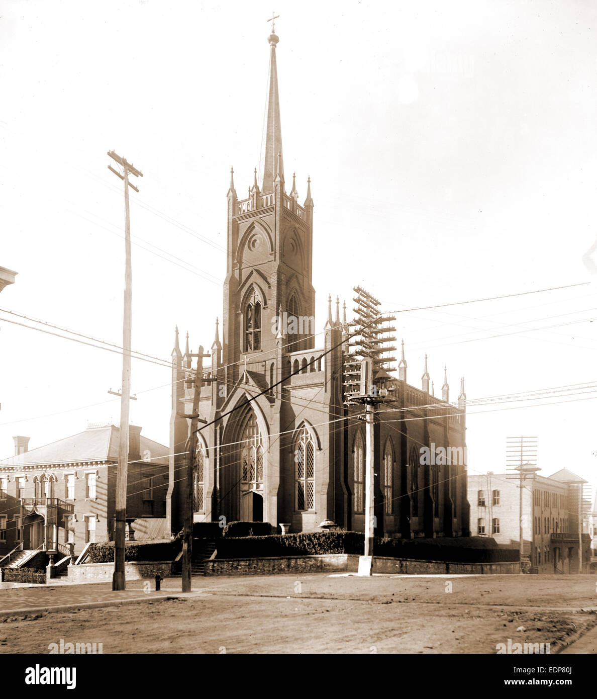 Eglise Saint-Paul, Vicksburg, Eglise Saint-Paul (Vicksburg, Mississippi), églises, United States, au Mississippi, Vicksburg, 1890 Banque D'Images