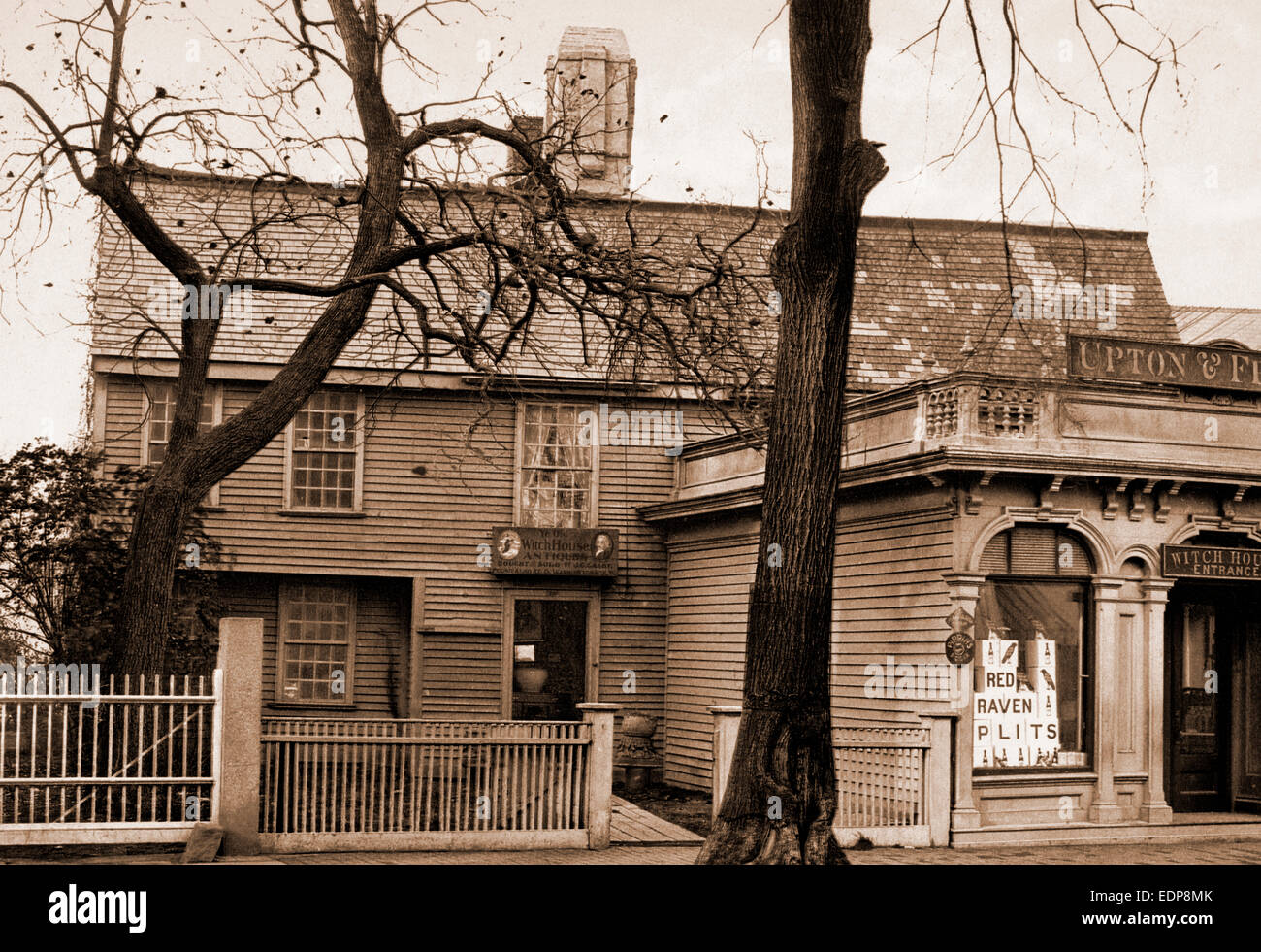 La sorcière de Salem, maison, des magasins d'antiquités, d'habitations, United States, Massachusetts, Salem, 1901 Banque D'Images
