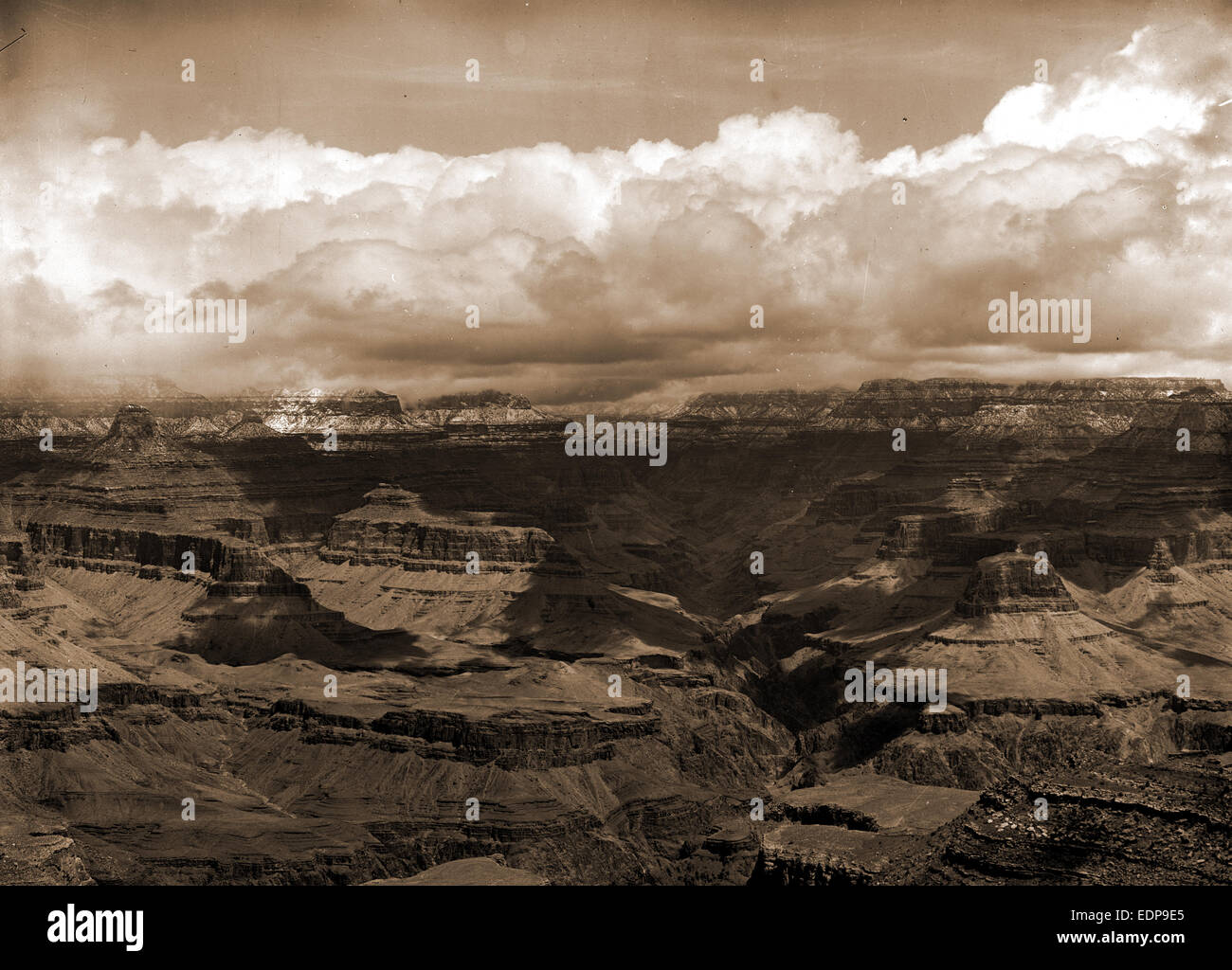 Le Grand Canon en Arizona en face de Bright Angel Hotel, canyons, United States, Arizona, Grand Canyon, 1900 Banque D'Images