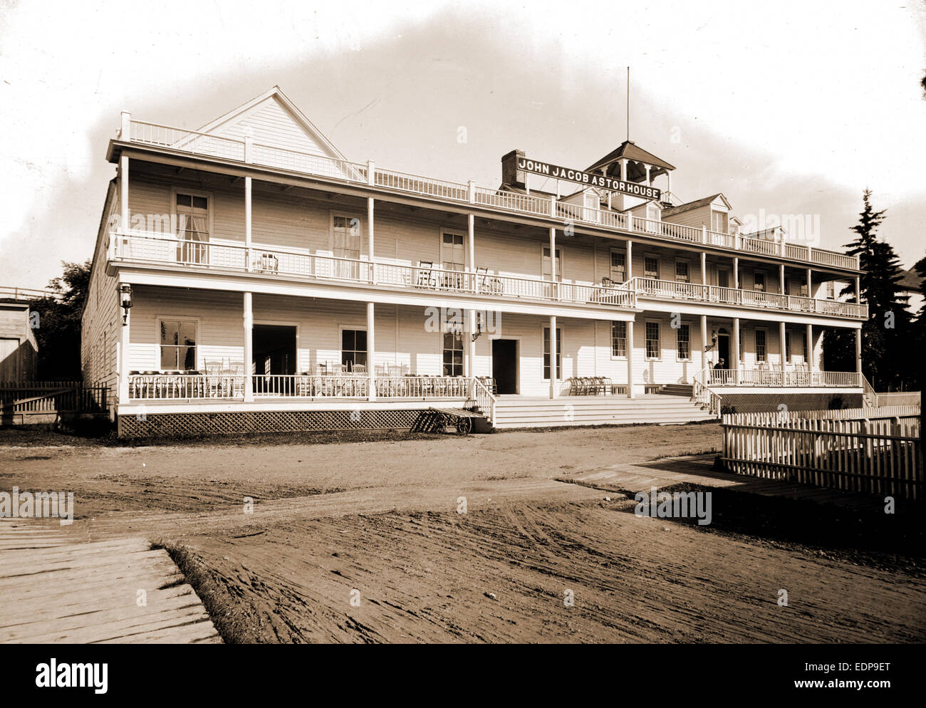 John Jacob Astor House, Mackinac Island, Hotels, United States, Michigan, Mackinac Island, 1890 Banque D'Images