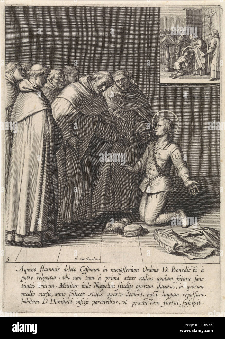 Thomas d'Aquin a rejoint l'Ordre dominicain, Egbert van Panderen, Otto van Veen Banque D'Images