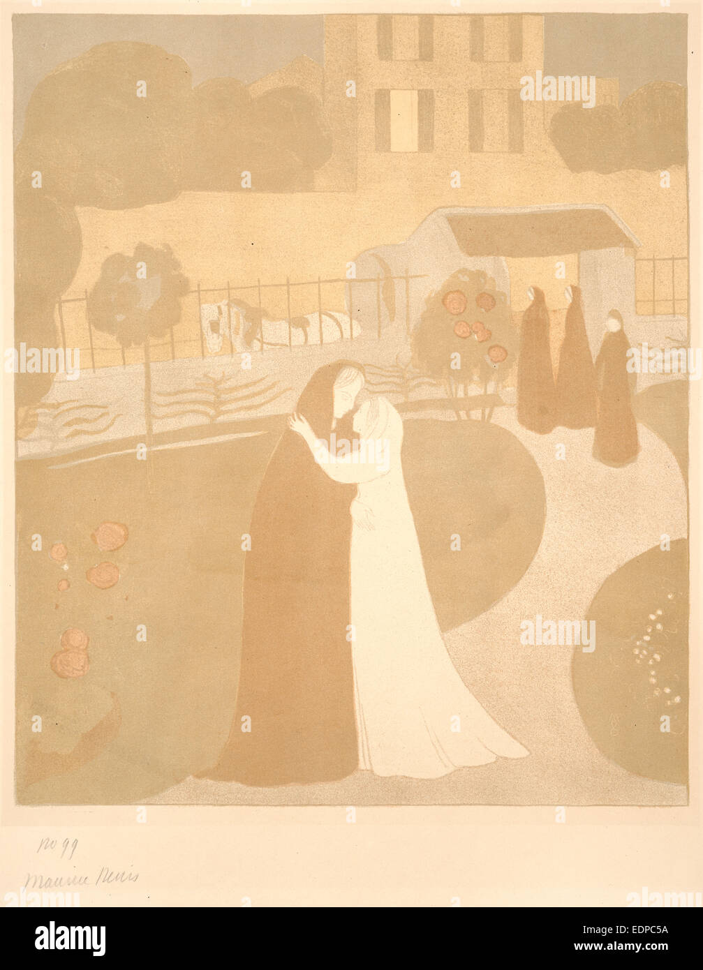 Maurice Denis (français, 1870 - 1943). La Visitation (La Visitation à la Ville de Montrouge), 1896 Banque D'Images