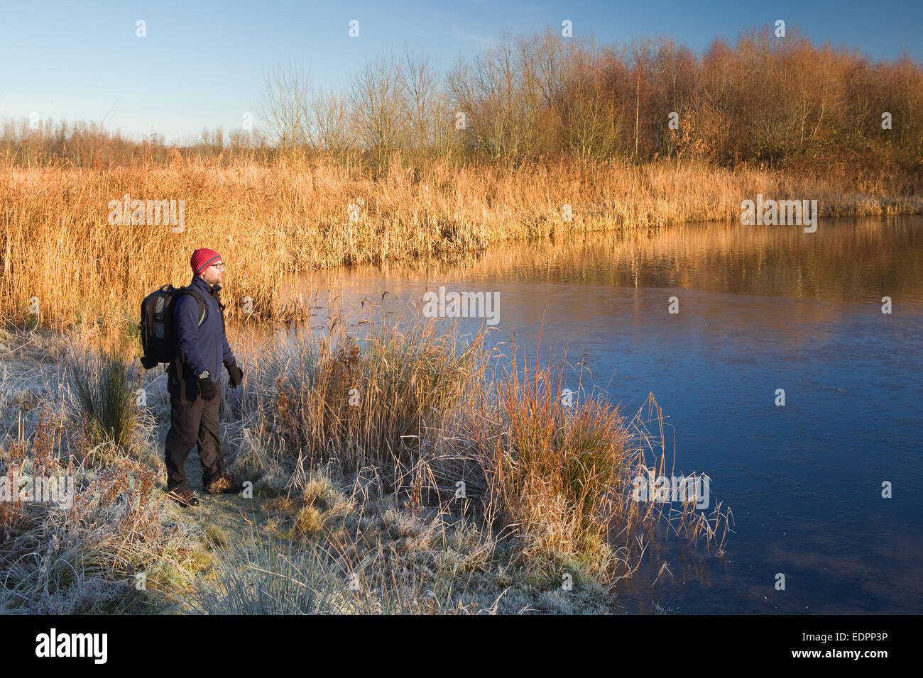 Waters Edge Country Park, Barton-upon-Humber, Nord du Lincolnshire, au Royaume-Uni. 30 Décembre, 2014. Météo britannique. Banque D'Images