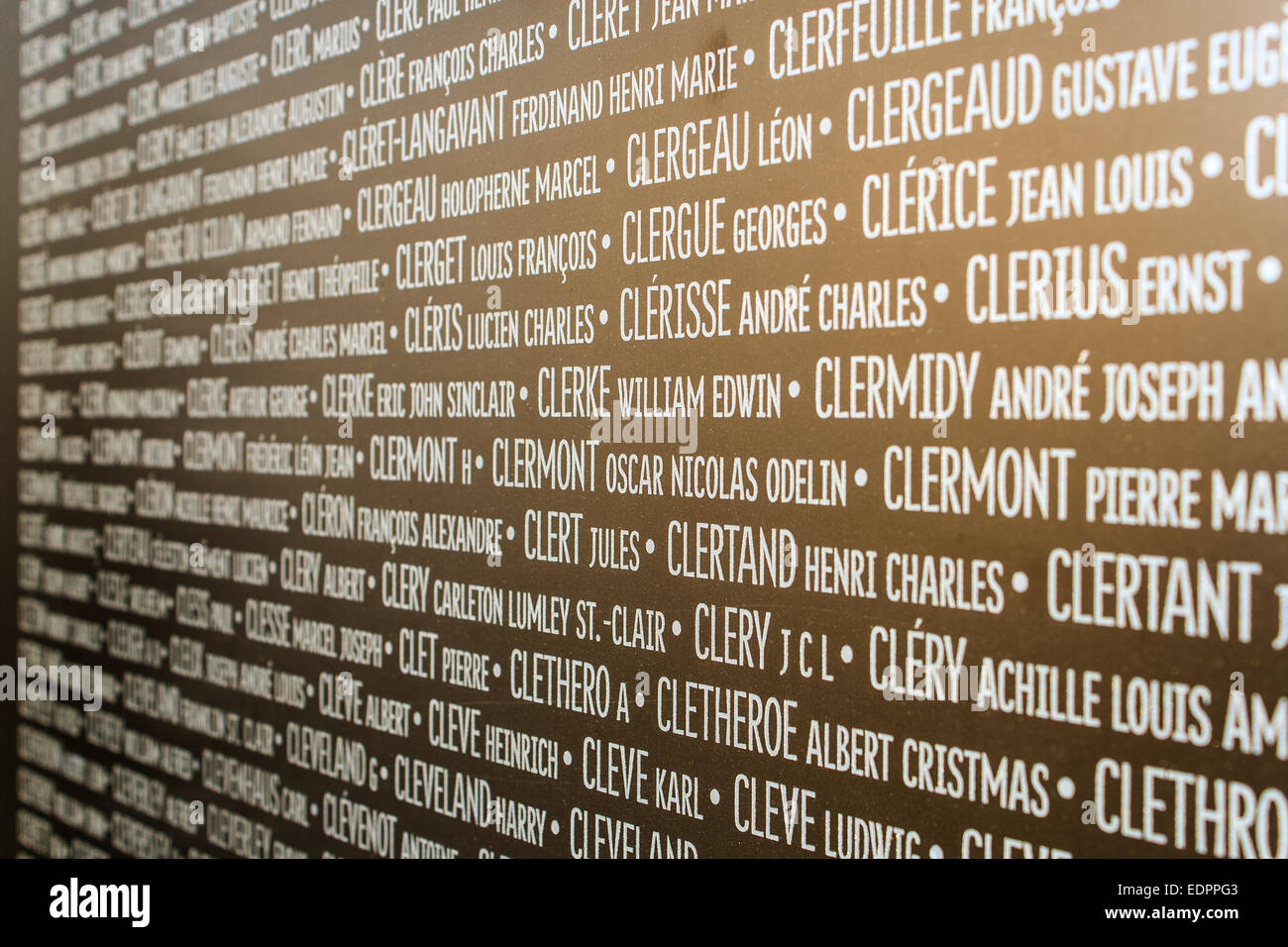 Cimetière national français Notre-Dame-de-Lorette - Ablain-Saint-Nazaire Banque D'Images