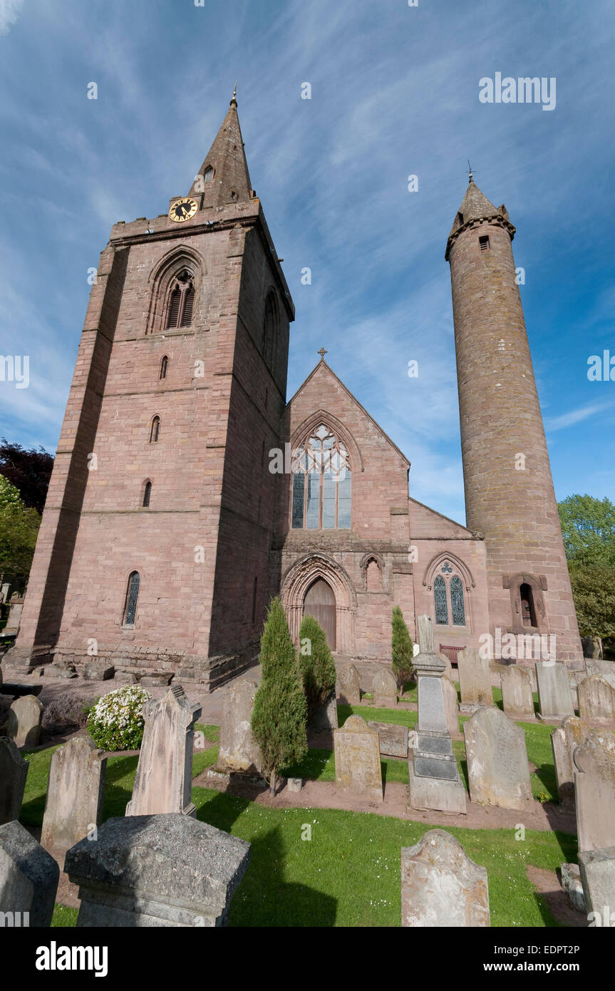 La tour de la cathédrale de Brechin, Angus church spire Banque D'Images