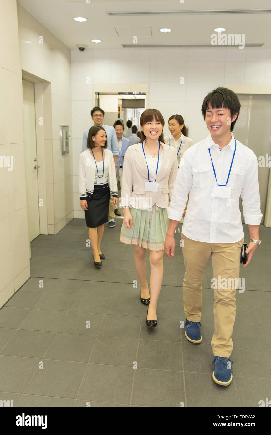 Les personnes en déplacement d'affaires Banque D'Images