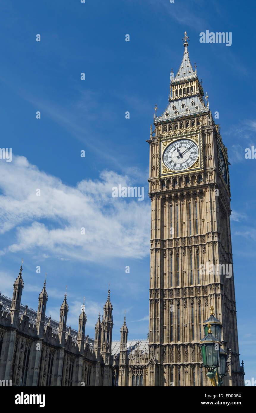 Big Ben et Westminster Palace, London, UK Banque D'Images