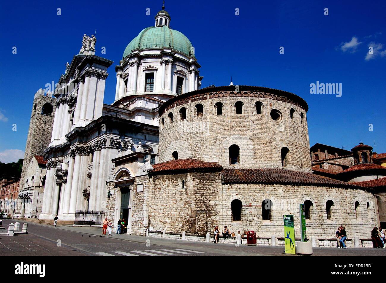 BRESCIA, Italie : Le Rotondo (hiver / Cathédrale Duomo) de Santa Maria Maggiore Banque D'Images