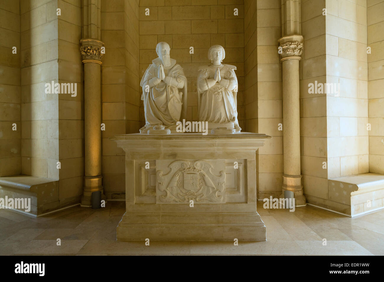 Tombe de Sully et Rachel Cochefillet,le château de Sully, Sully Sur Loire, Loiret, Centre, France Banque D'Images