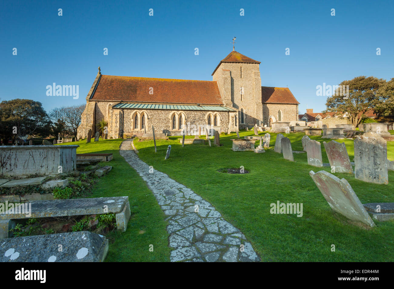 St Margaret's Church à rottingdean Village, East Sussex. Banque D'Images