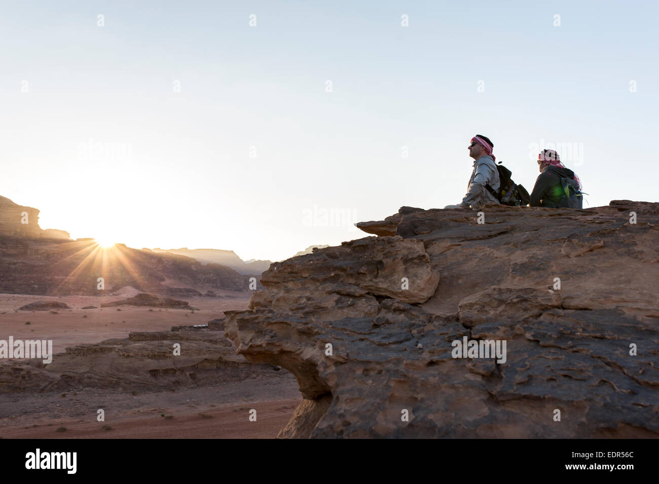 Wadi Rum, Jordanie Banque D'Images