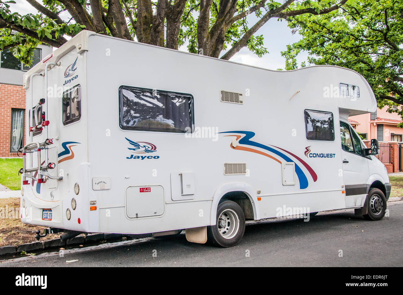 Jayco camping ou véhicule récréatif, Melbourne, Australie Banque D'Images