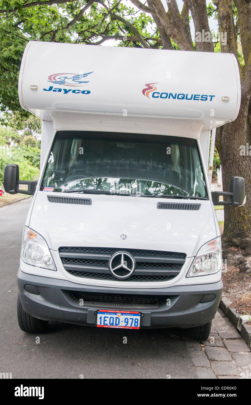 Jayco camping ou véhicule récréatif, Melbourne, Australie Banque D'Images
