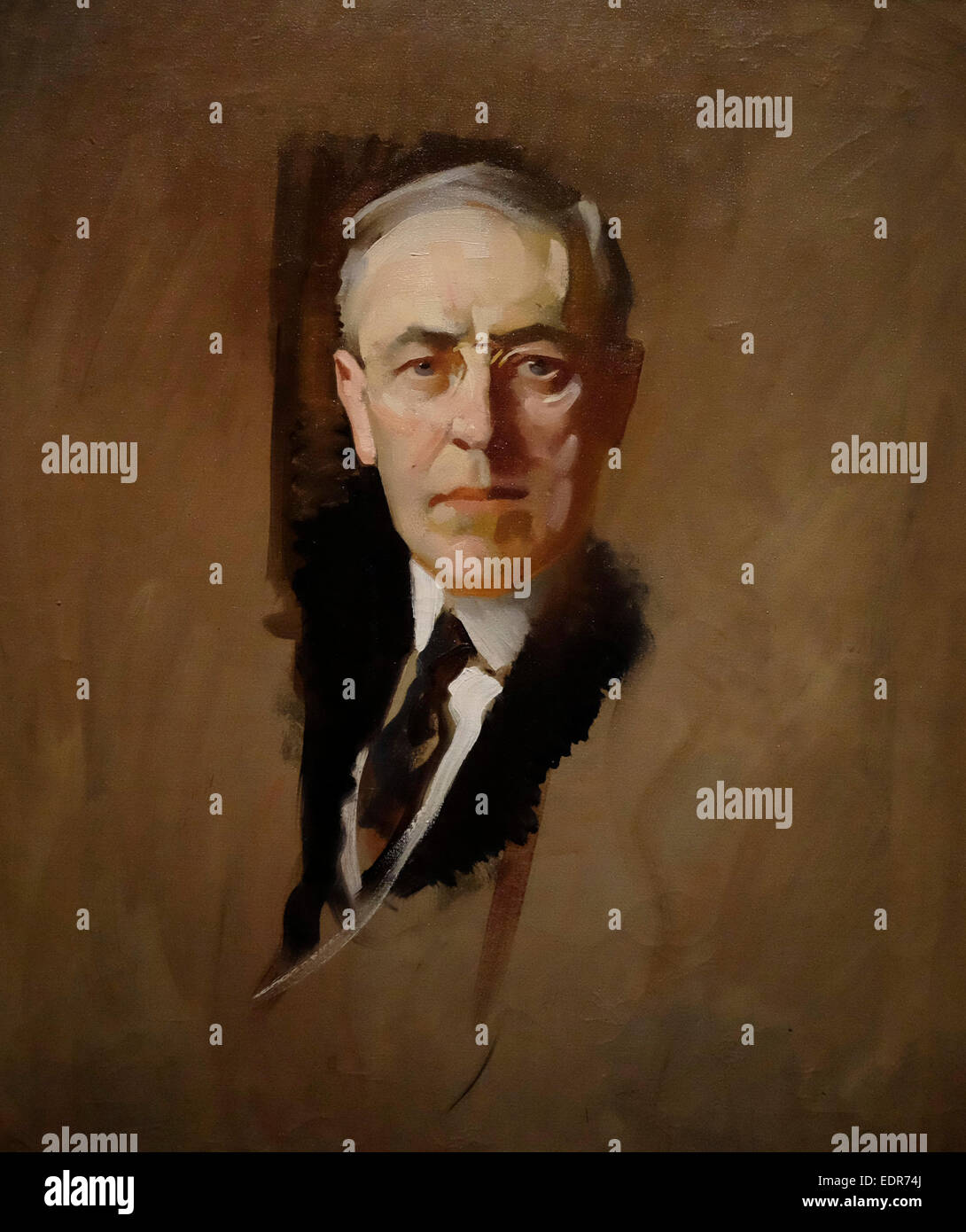 Le Président Woodrow Wilson - John Christian Johansen, vers 1919 Banque D'Images Le Président Woodrow Wilson - John Christian Johansen, vers 1919 Banque D'Images