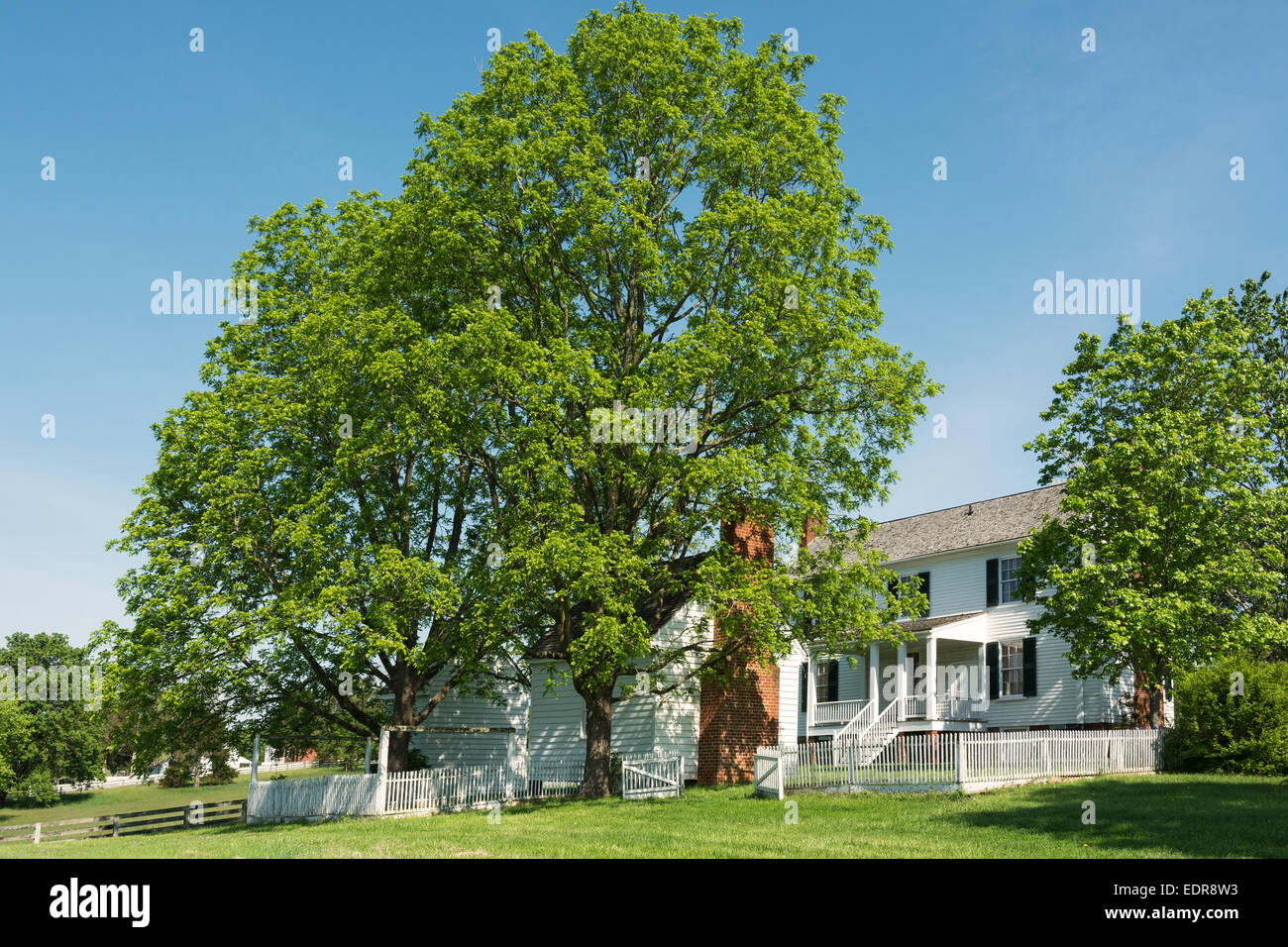 Virginie, Appomattox Court House National Historical Park, maison buiilt 1850 Isbell Banque D'Images