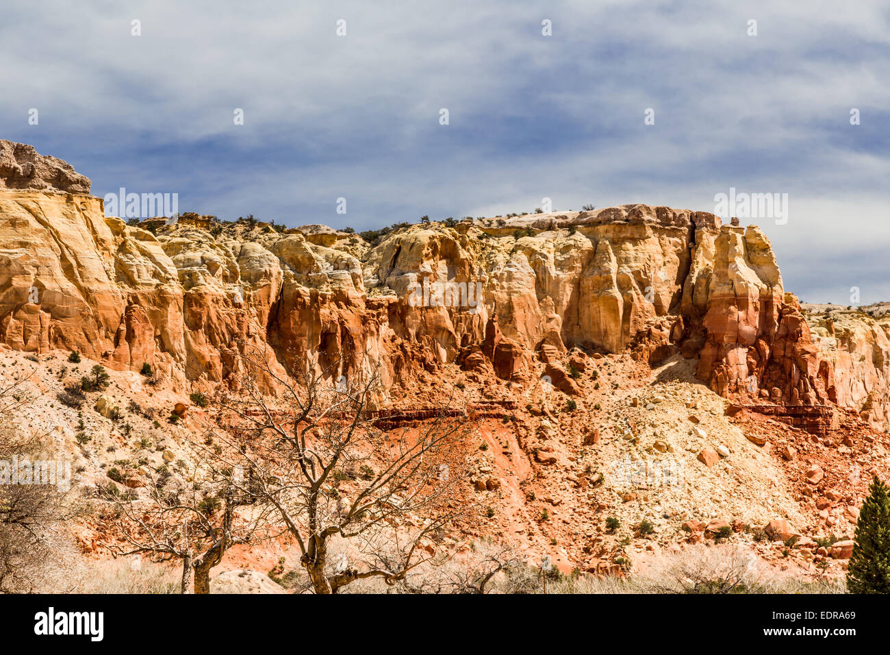 Les roches rouges à Ghost Ranch, New Mexico, USA Banque D'Images