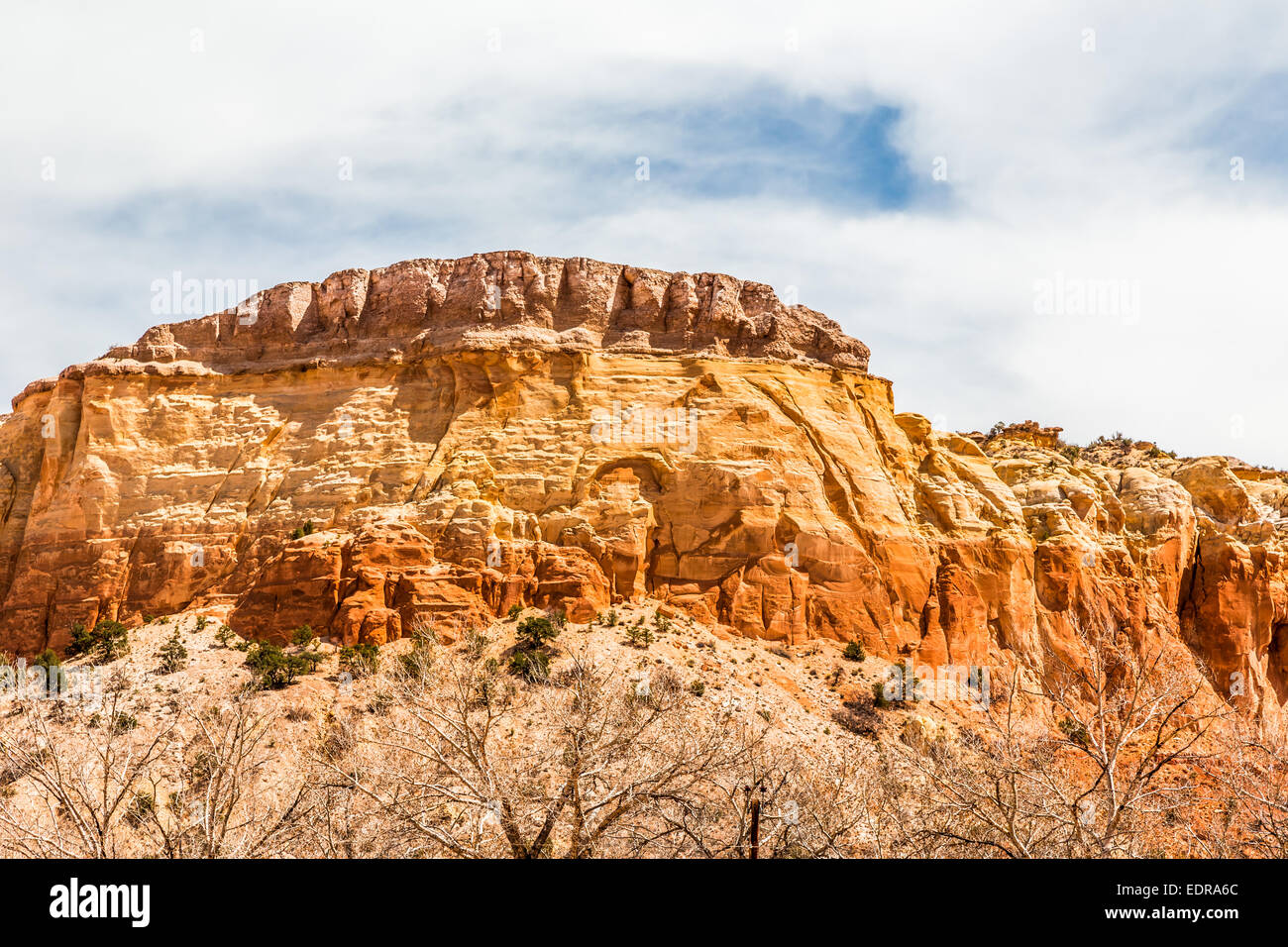 Les roches rouges à Ghost Ranch, New Mexico, USA Banque D'Images
