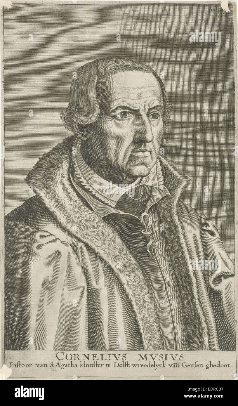 Portrait de Cornelis Musius, Lommelin Adriaen, 1630 - 1677 Banque D'Images
