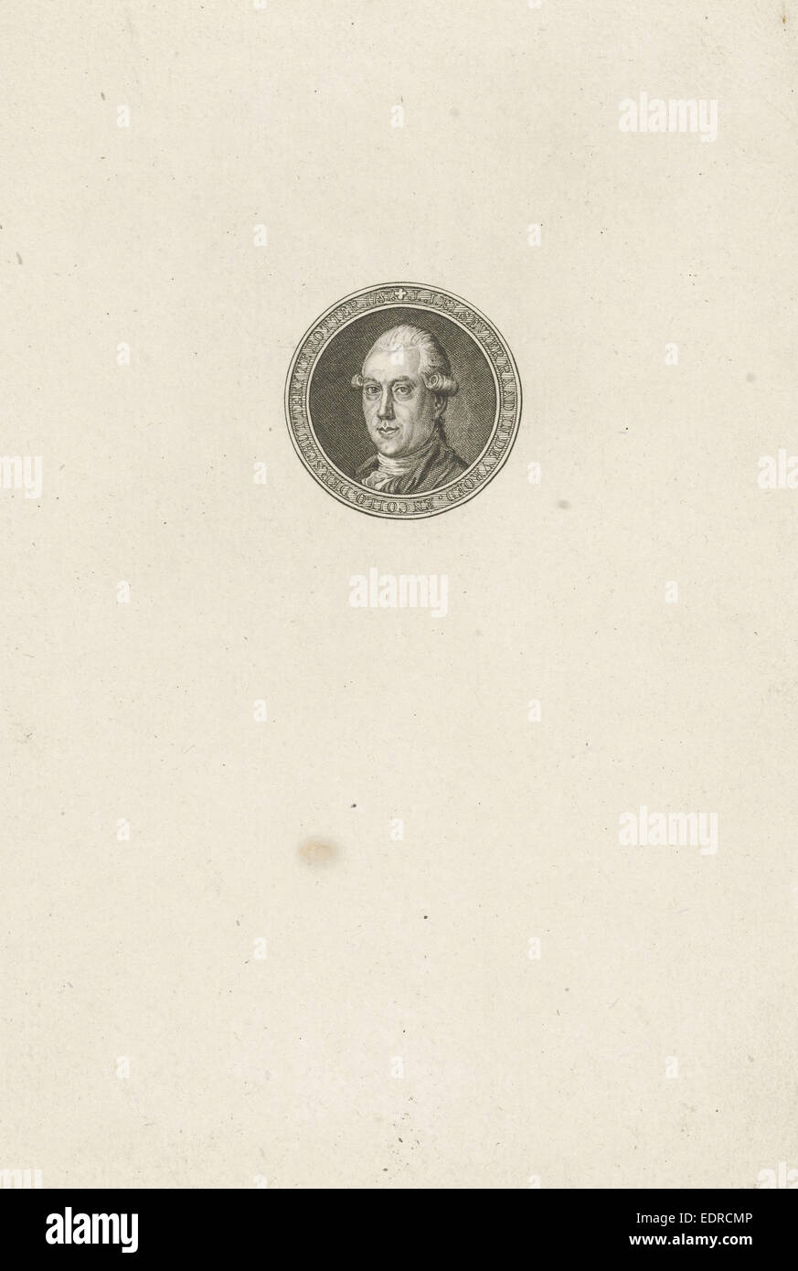 Portrait de Jan Jacob Elsevier, Abraham Jacobsz. Hulk, 1787 Banque D'Images