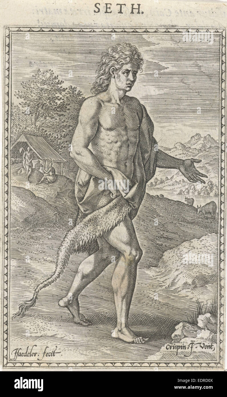 Seth, Johann Sadeler (I), Christophe Plantin, 1577 Banque D'Images