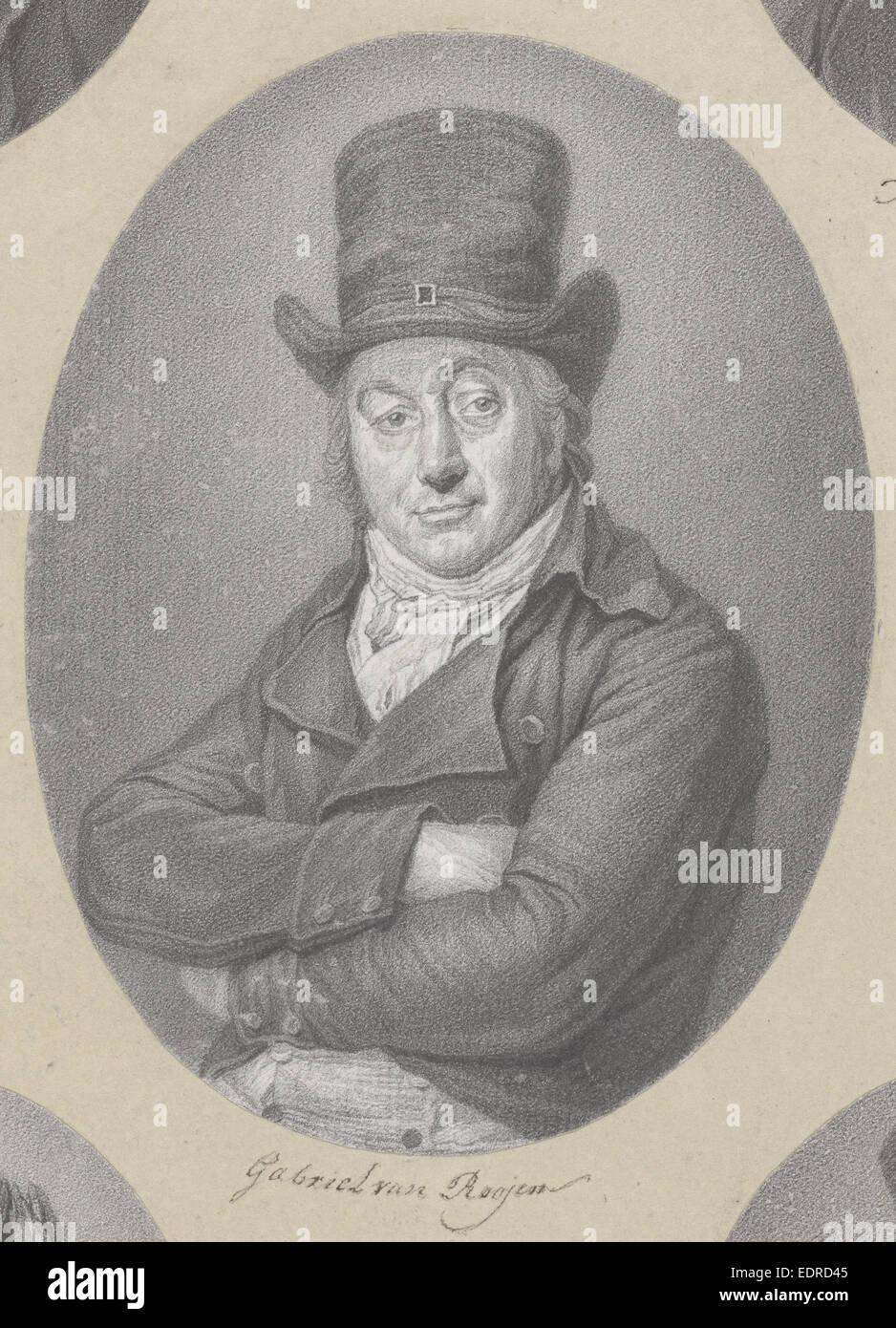 Portrait de Gabriel de Roojen, Johannes Cornelis Mertens, 1797 Banque D'Images