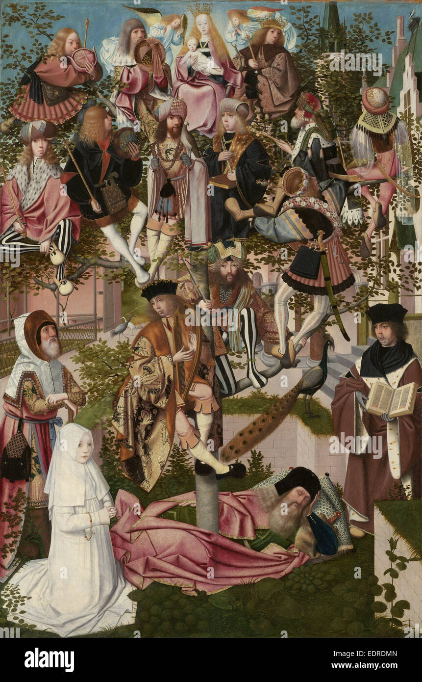 L'Arbre de Jessé, cercle de Geertgen tot Sint Jans, ch. 1500 Banque D'Images