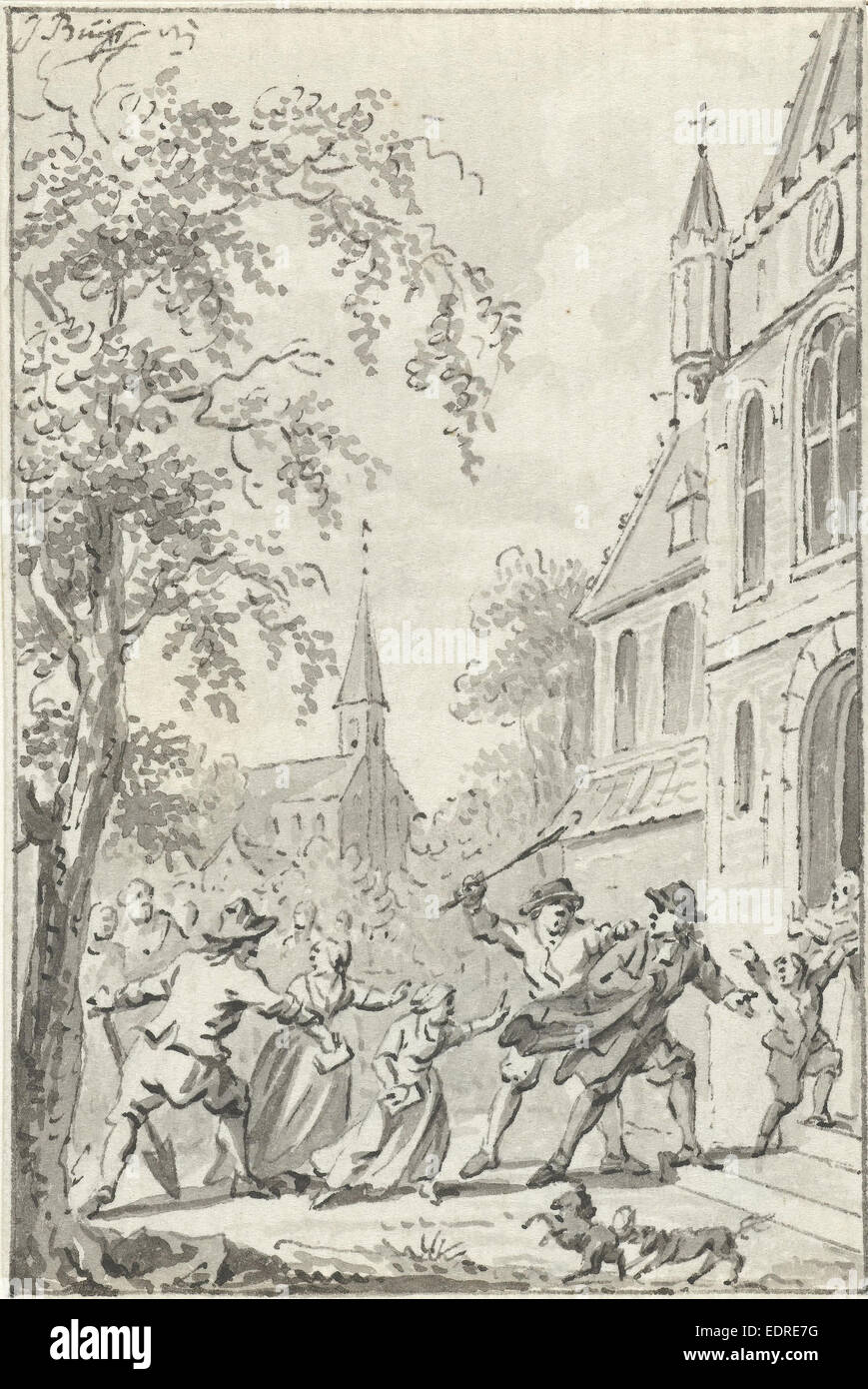 Voies de près de Vaals réformée des Pays-Bas, 1764, Jacobus Buys, 1791 - 1793 Banque D'Images