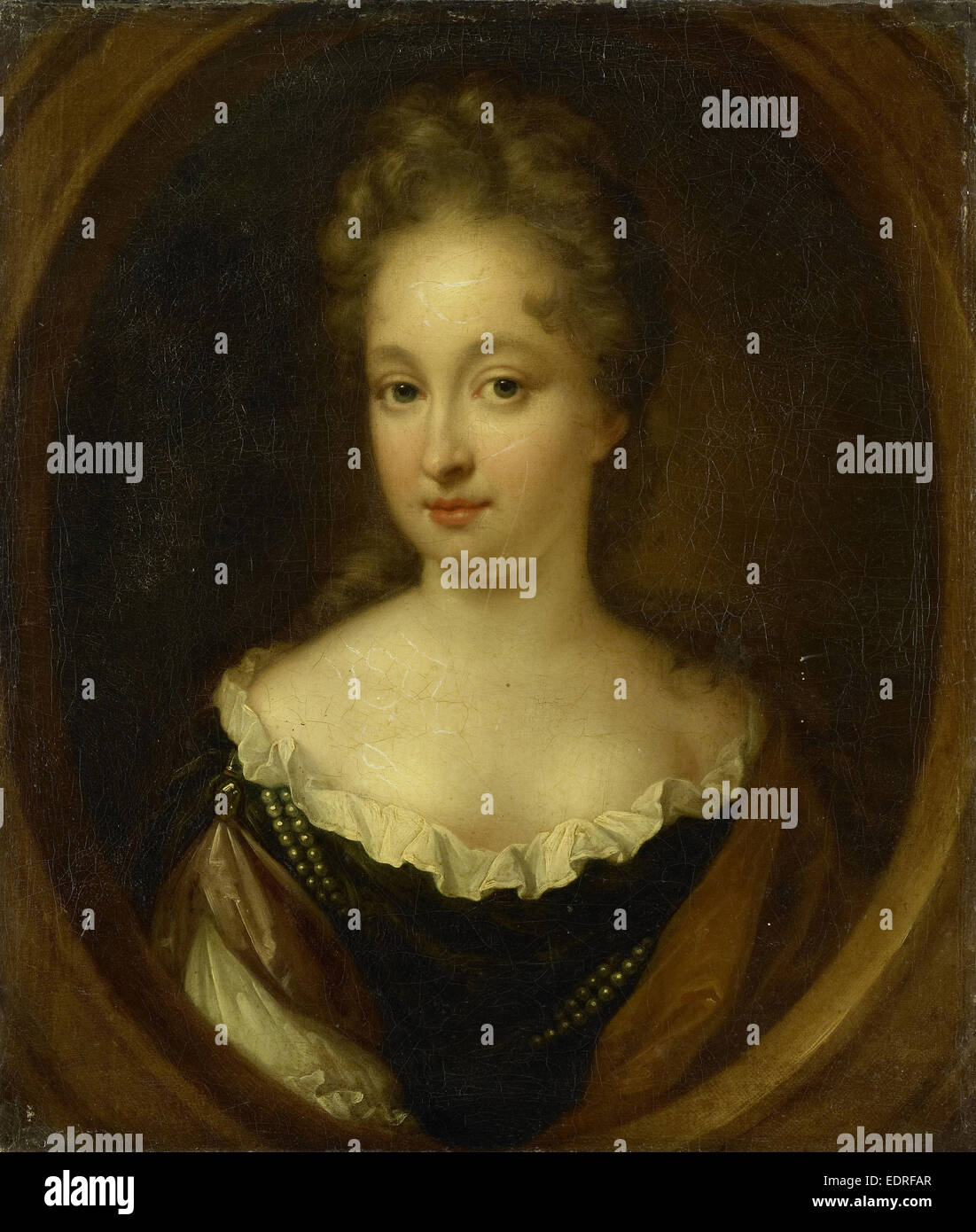 Portrait d'Anna Van Citters, fille d'Aernout Van Citters et Josina Parduyn, Simon Dubois, 1690 - 1694 Banque D'Images