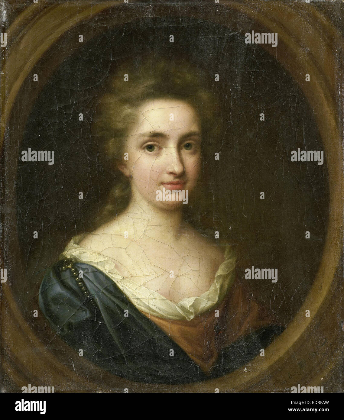 Portrait de Johanna Van Citters, Sœur d'Anna Van Citters, Simon Dubois, 1693 Banque D'Images