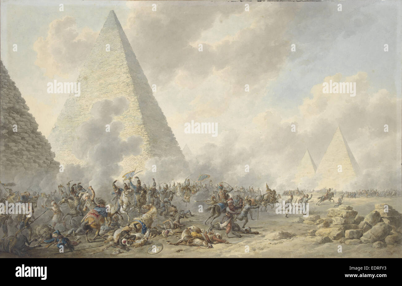 Bataille des Pyramides, Dirk Lagendijk, 1803 Banque D'Images