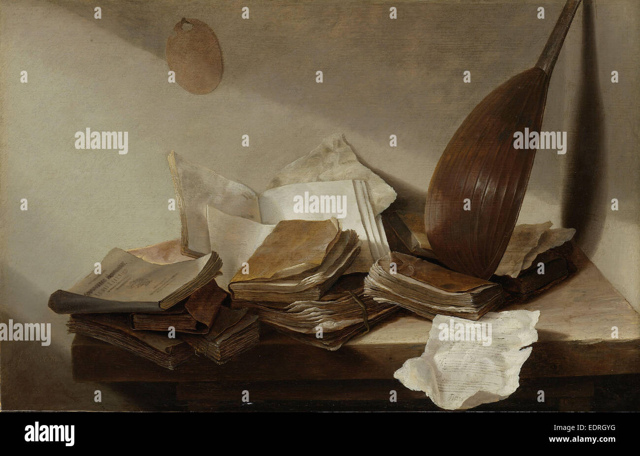 Still Life with Books, Jan Davidsz. De Heem, 1625 - 1630 Banque D'Images