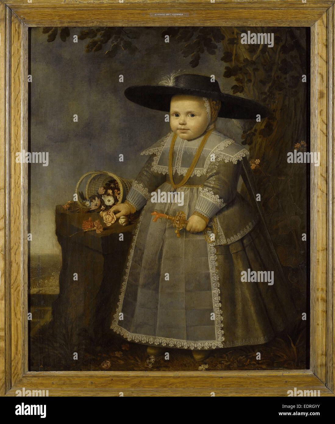 Portrait d'un petit garçon, Willem van der Vliet (ca. 1584-1642), 1638 Banque D'Images