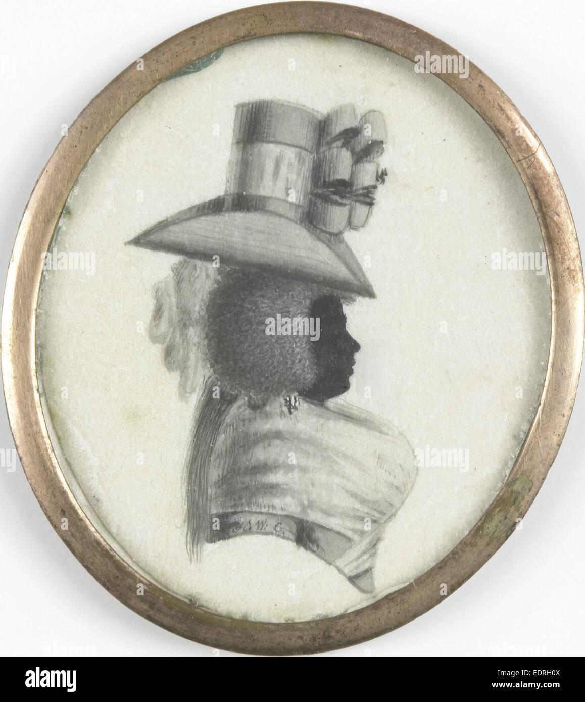 Portrait d'une femme, anonyme, c. 1790 Banque D'Images