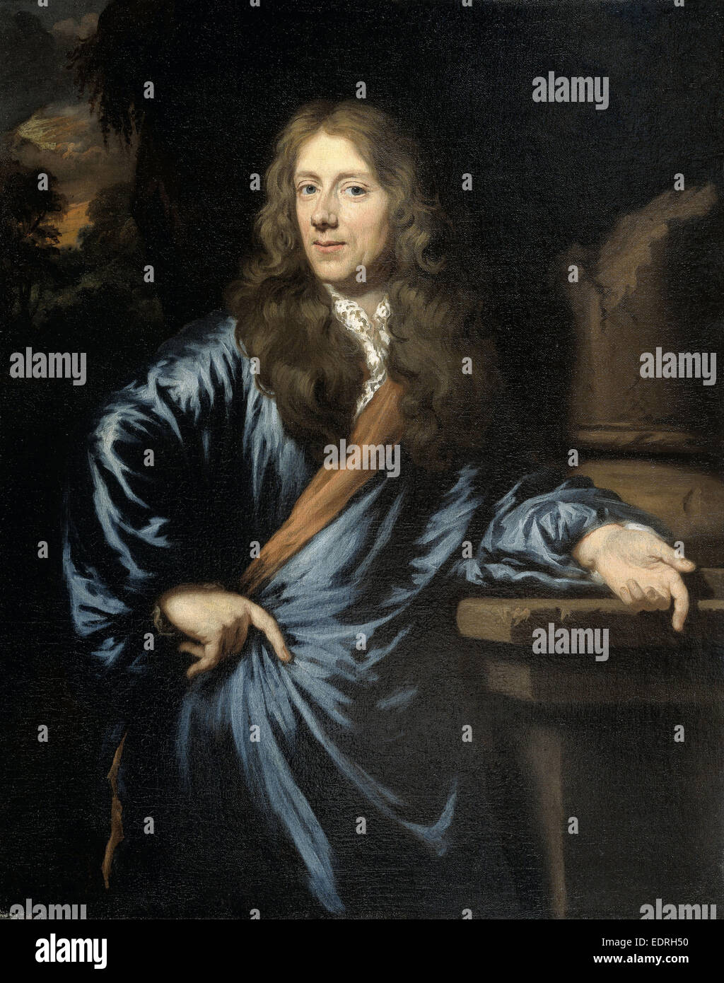 Portrait de Willem Pottey, avocat et comptable général de Flessingue, Nicolaes MAES, 1686 - 1693 Banque D'Images