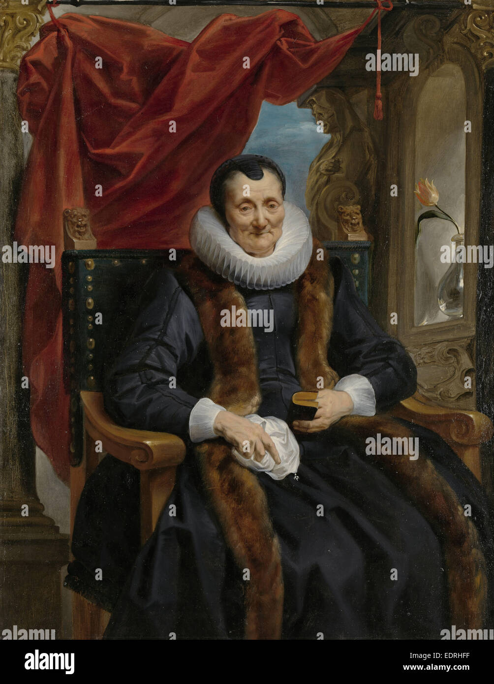 Portrait de Magdalena De Cuyper, Jacob Jordaens, I, ch. 1635 - c. 1636 Banque D'Images