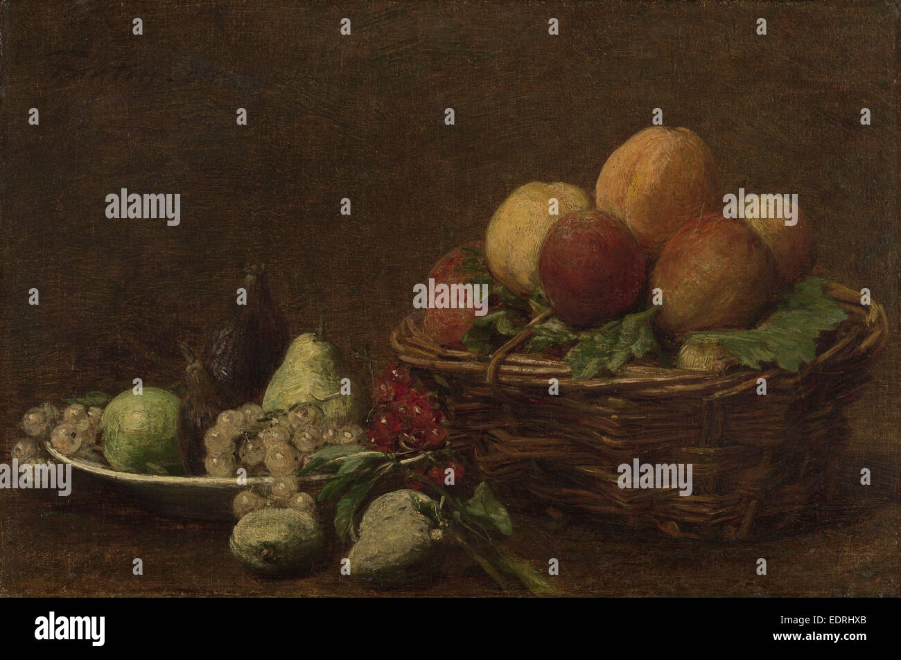 Nature morte avec fruits, Henri Fantin-Latour, ch. 1880 - c. 1890 Banque D'Images