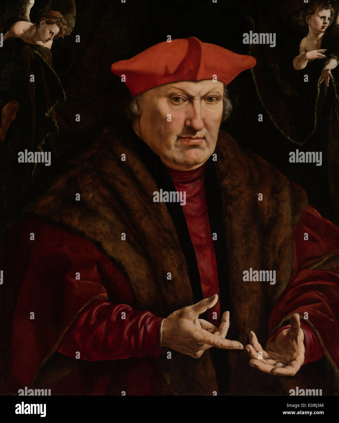 Portrait d'Erard de La Marck, Jan Cornelisz Vermeyen, ch. 1528 - c. 1530 Banque D'Images