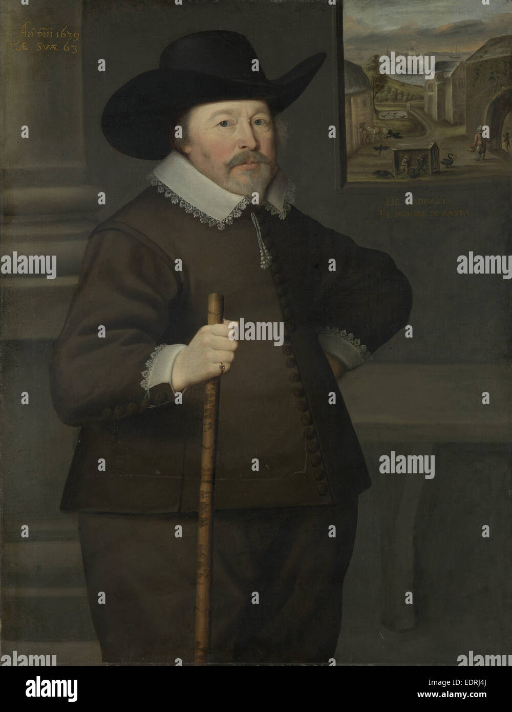Portrait d'un homme, Anonyme, 1639 Banque D'Images